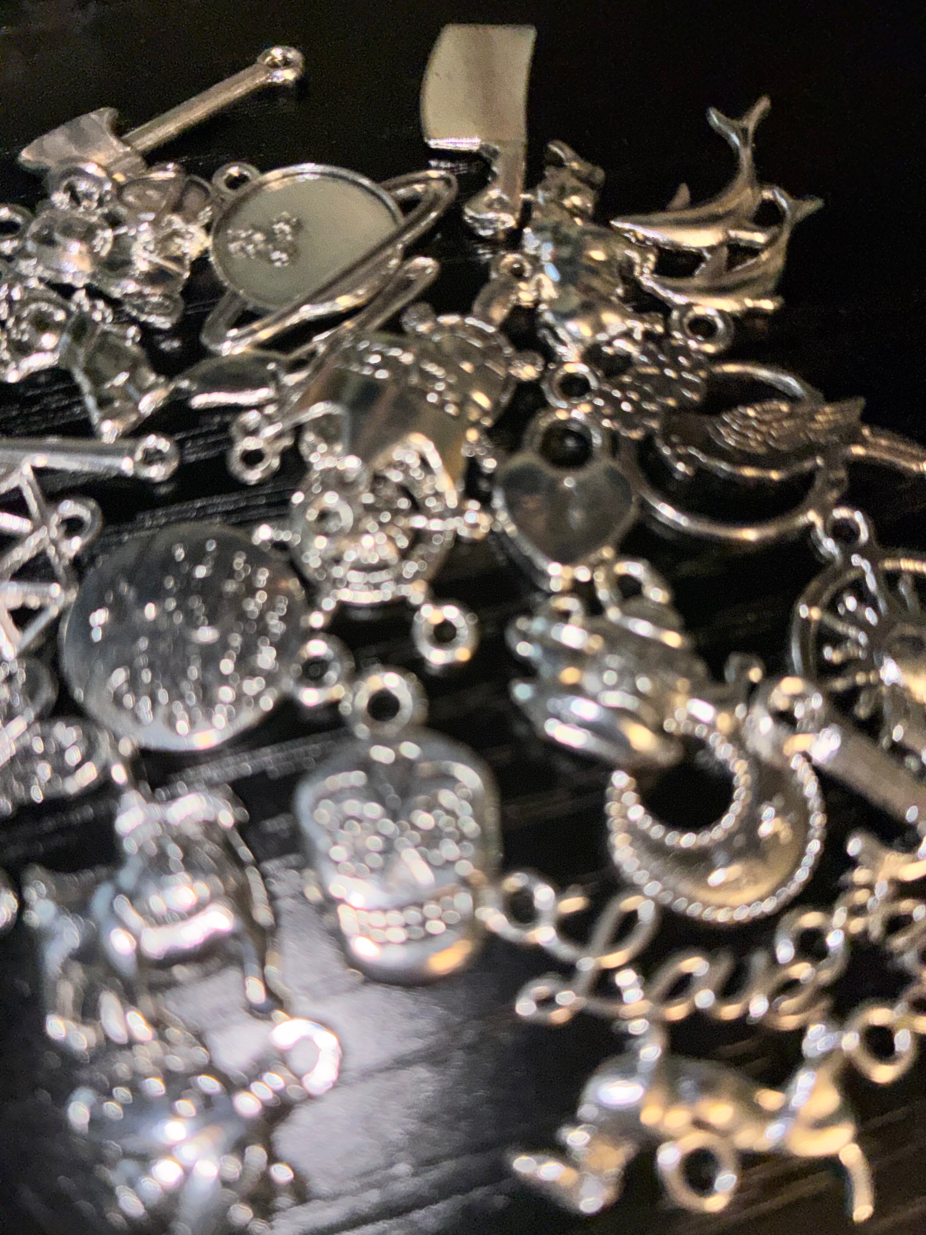 Silver Bottle Charm